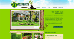 Desktop Screenshot of evergreentreelawn.com